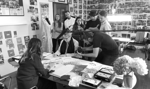 ASTUDIO production team shooting jewellery campaign