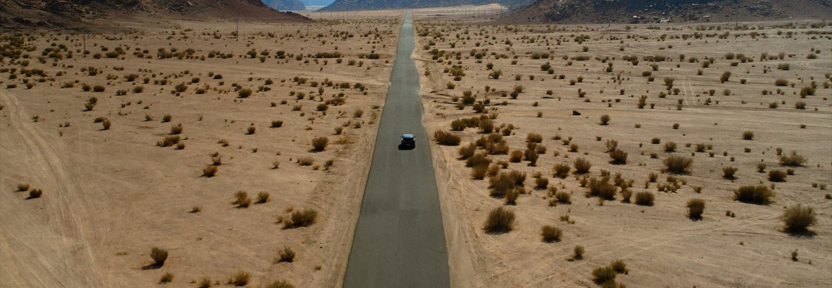 Aerial photography of desert in NEOM