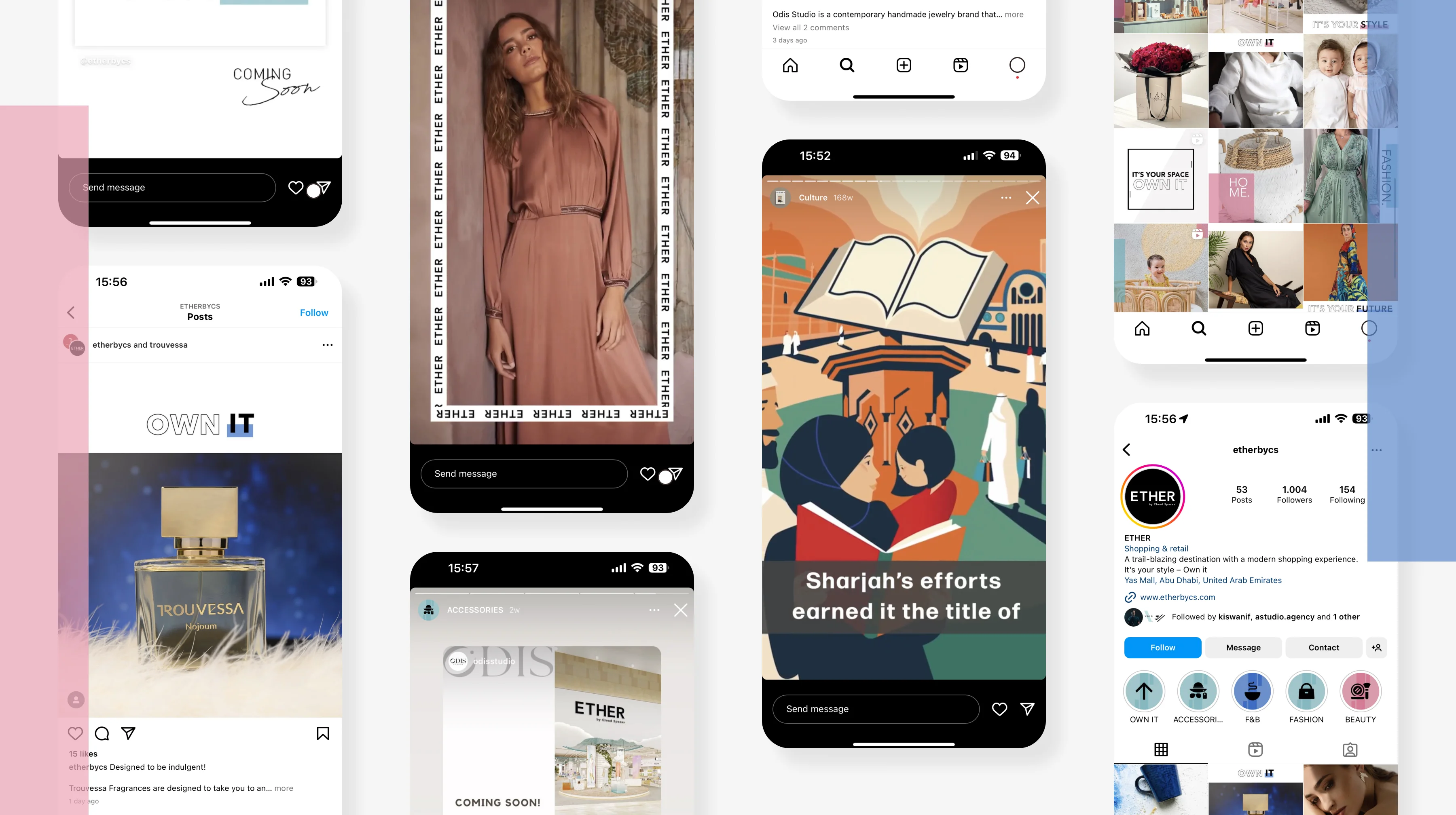 creative digital campaign for Ether