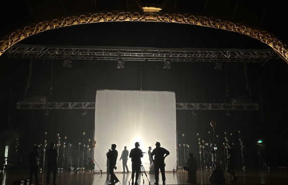 ASTUDIO production team on set for Emirates Palace